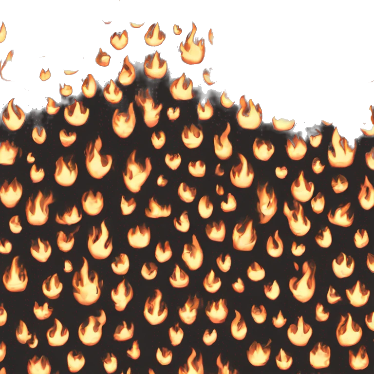 black flaming heart emoji