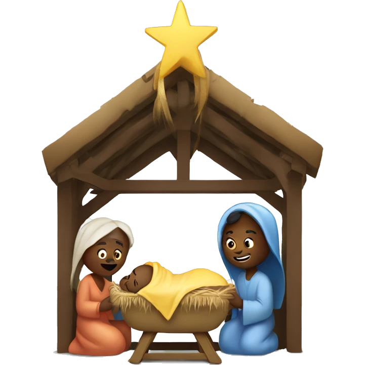 nativity scene christian emoji