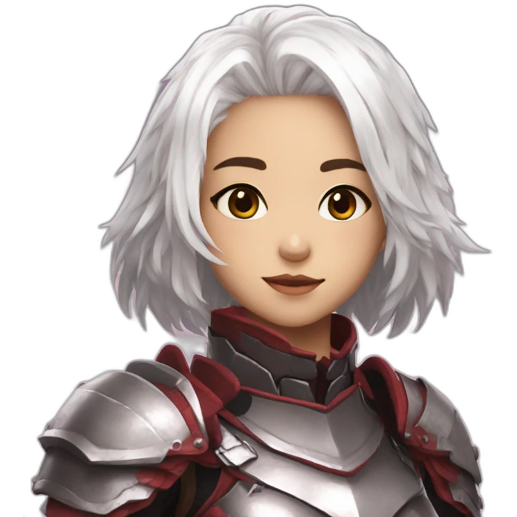 odogaron armor girl white hair emoji
