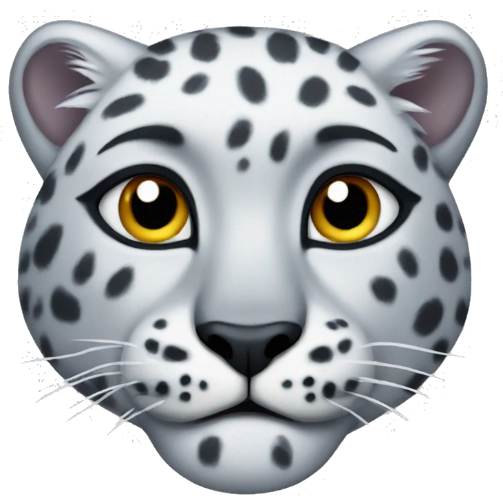 Snow leopard made with tiger emoji