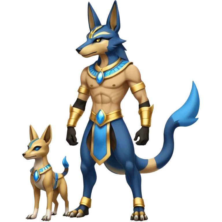 Anubis-Lucario-fusion (full body) emoji