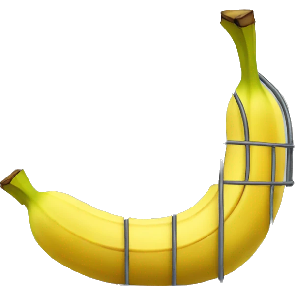 Banana in  cage emoji