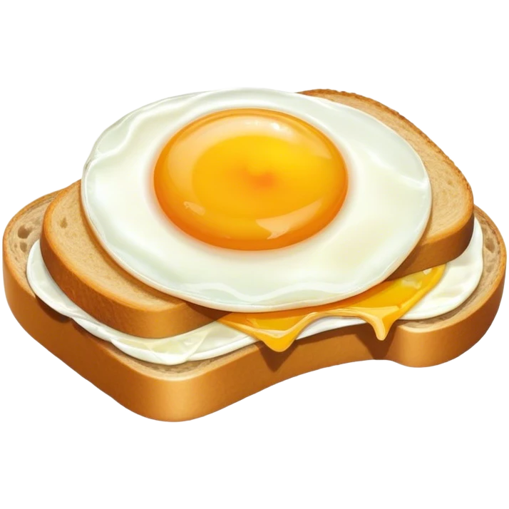 fish with egg on a slice of bread emoji