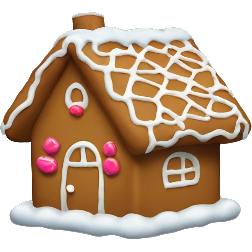 CAN you make a house gingerbread emoji