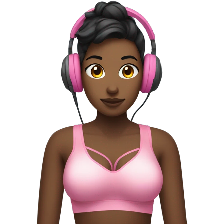 Gamer wearing a bra emoji