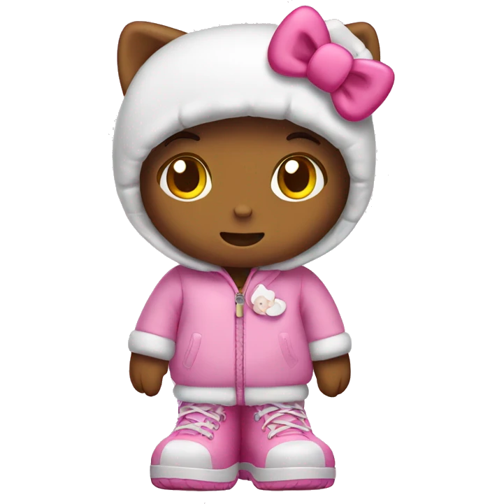 Hello kitty with uggs on emoji