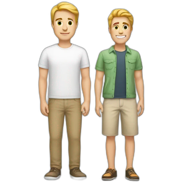White Guy and a foot emoji