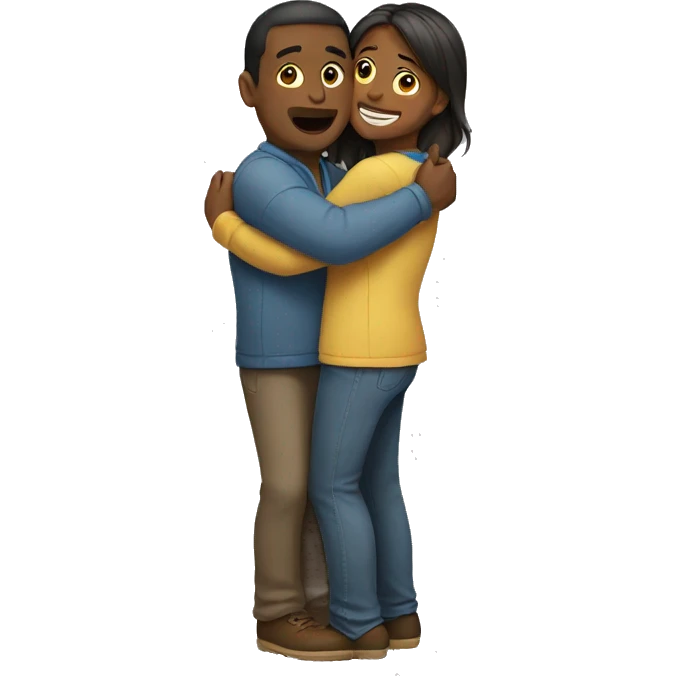 Standing embrace emoji
