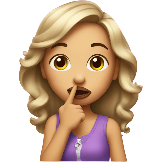 Girl blowing kiss and winking  emoji