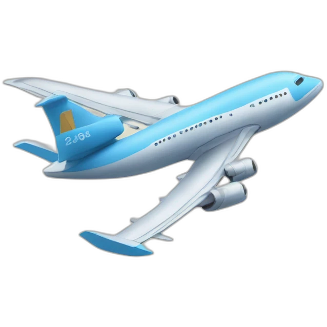 Un avion entre 2 tours emoji