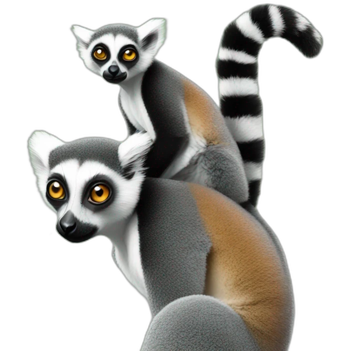 lemur-with-woman-on-back emoji
