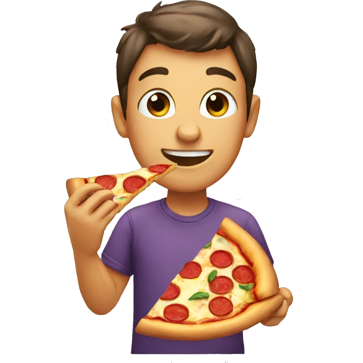 eating pizza emoji