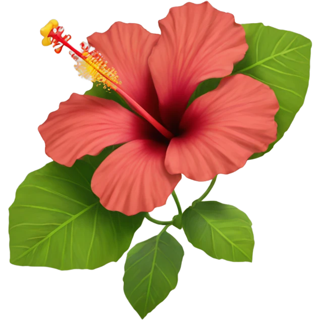 Hibiscus flower emoji