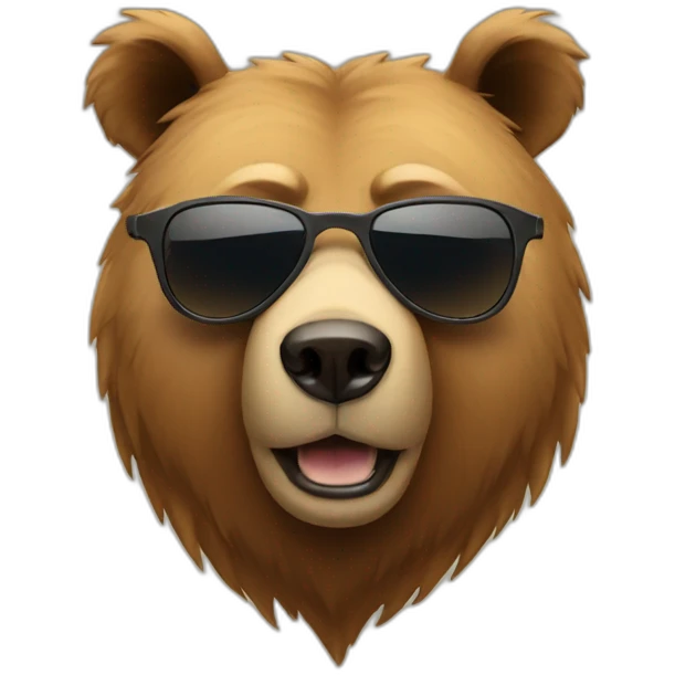 bear in sunglasses emoji