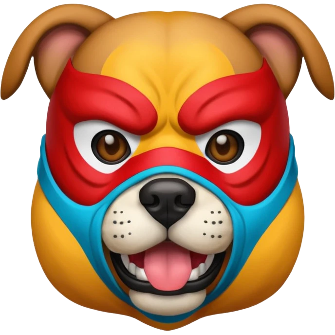 un perro luchador emoji