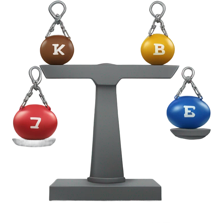 sports weight with the inscription kilogram emoji