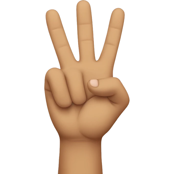 Hand peace sign with the thumb emoji