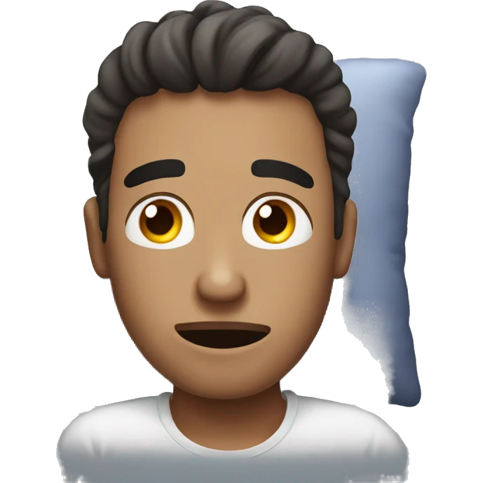 guy on the bed tired  emoji