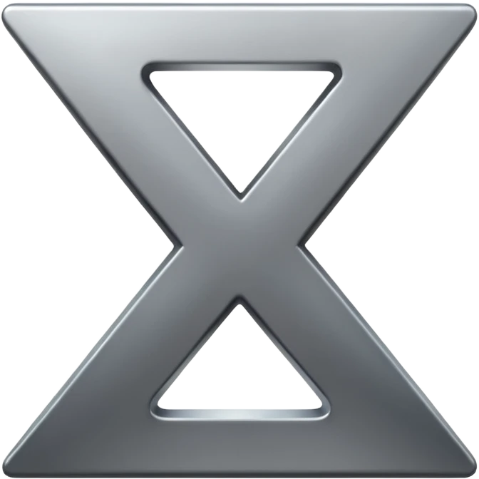 number 3 and letter x together, visually balanced, no icons or decorations emoji