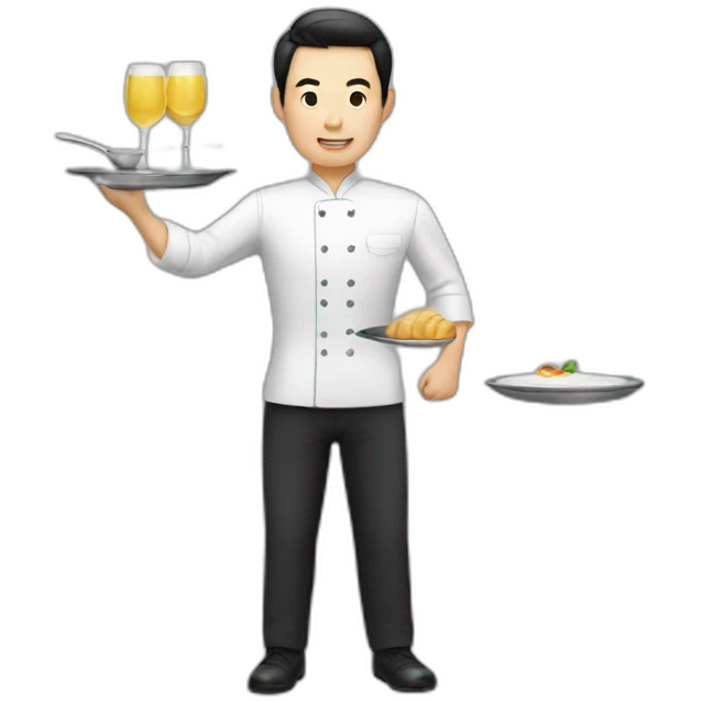 waiter chinese emoji