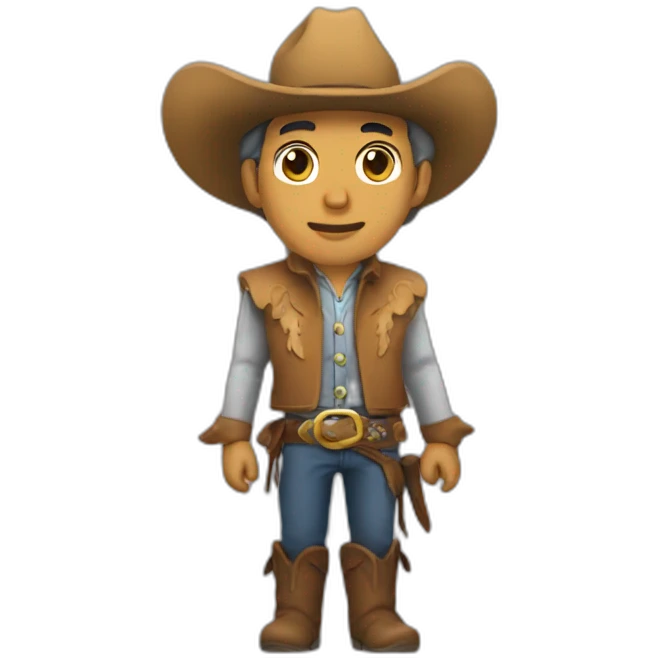Hakimi as an old cowboy emoji