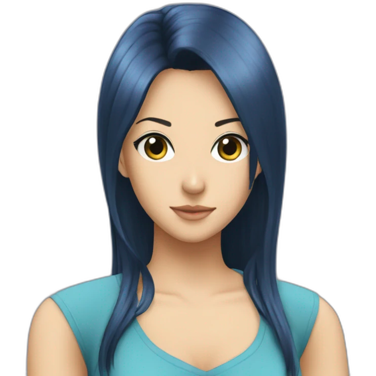 nico robin blue shirt emoji
