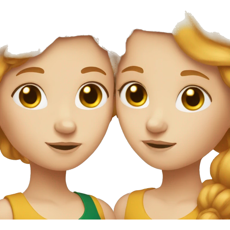 Blond and Ginger Sisters emoji