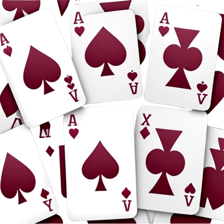 burgundy cards emoji