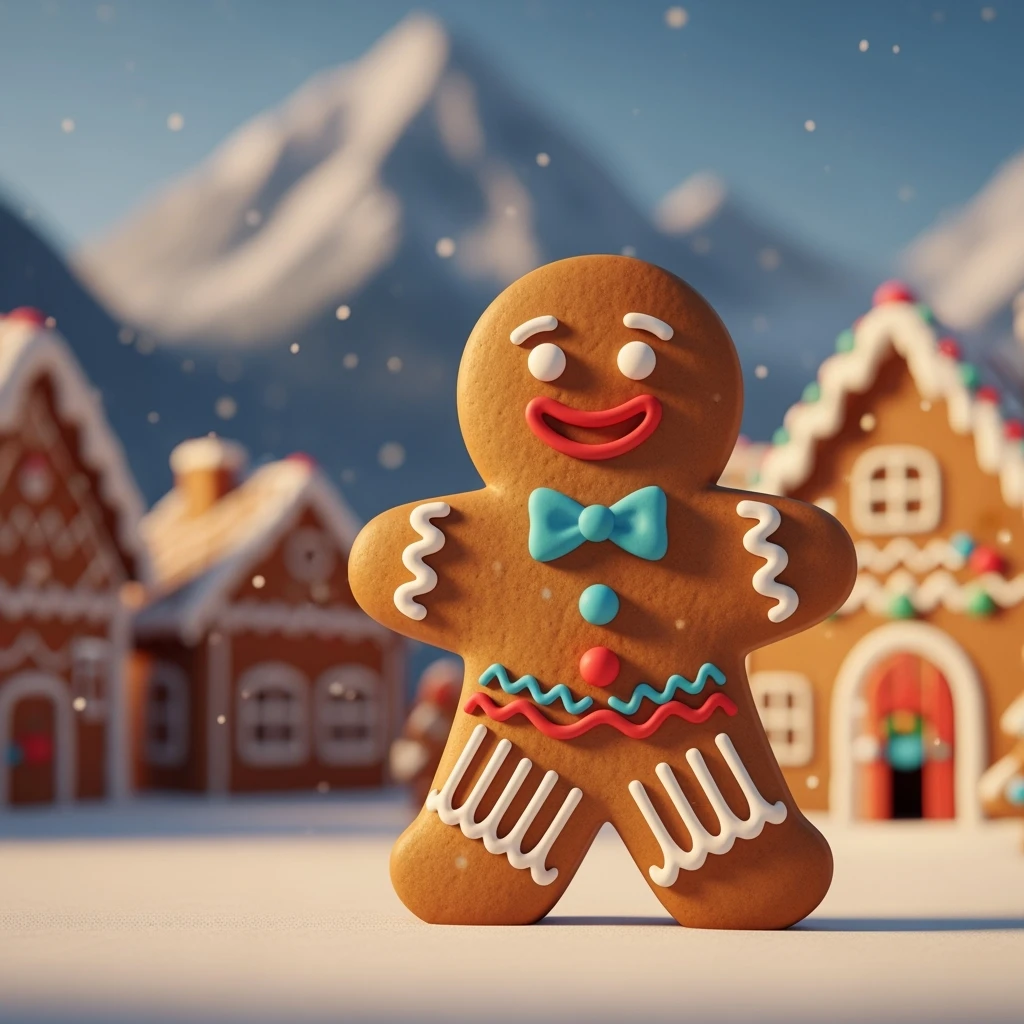 gingerbread man emoji