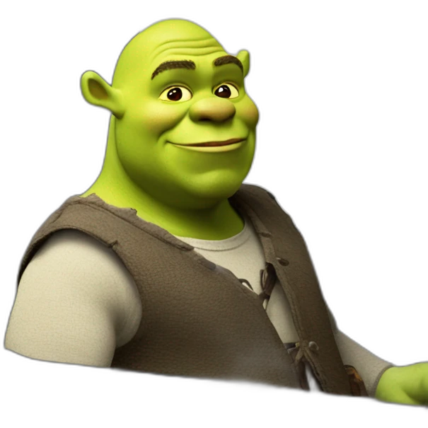 Shrek in a Peugeot sw emoji