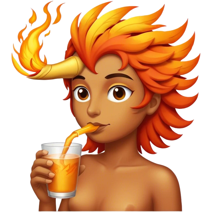 sipping phoenix emoji