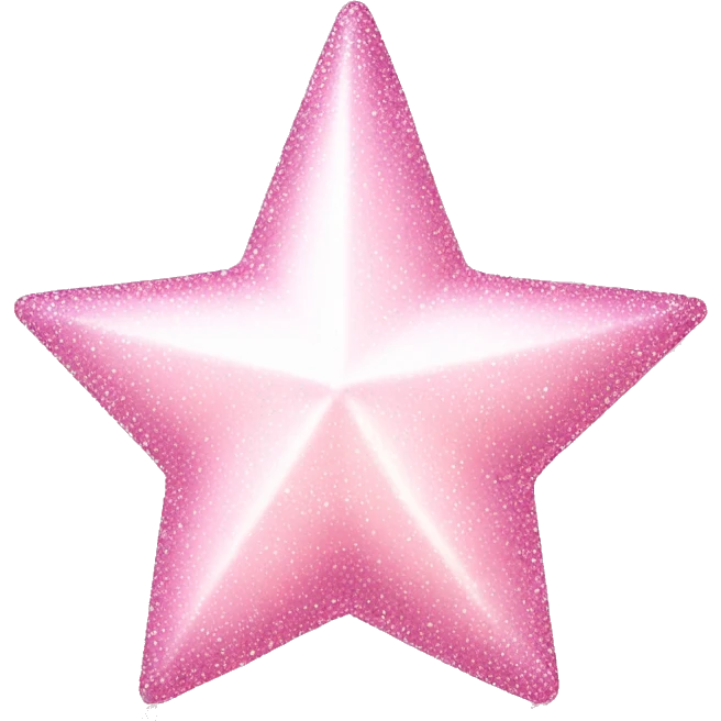 Light pink and white sparkly star dream perfume  emoji