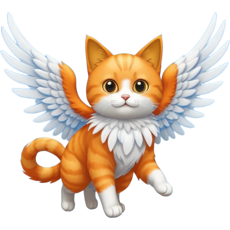 flying cat in the sky emoji
