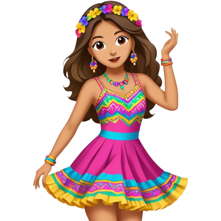elena bailando cumbia con  kpop emoji
