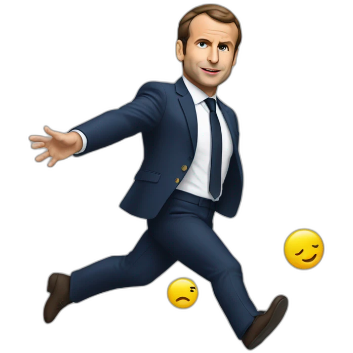 Macron qui a le cu a l'air emoji