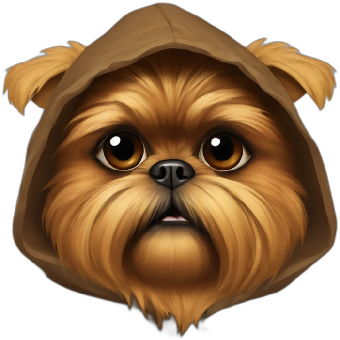 brussels griffon ewok costume emoji