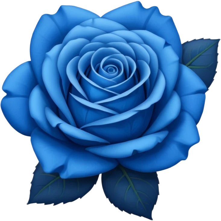 Blue rose emoji