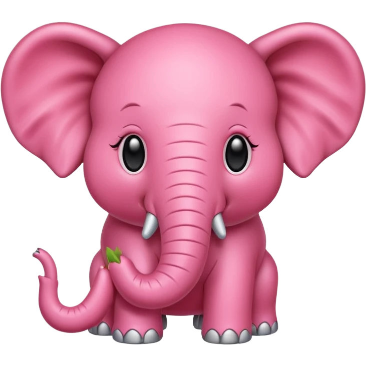 Strawberry elephant emoji