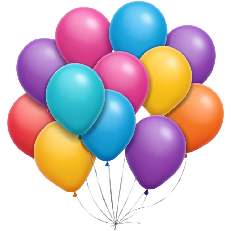 blossom design baloons colorful emoji