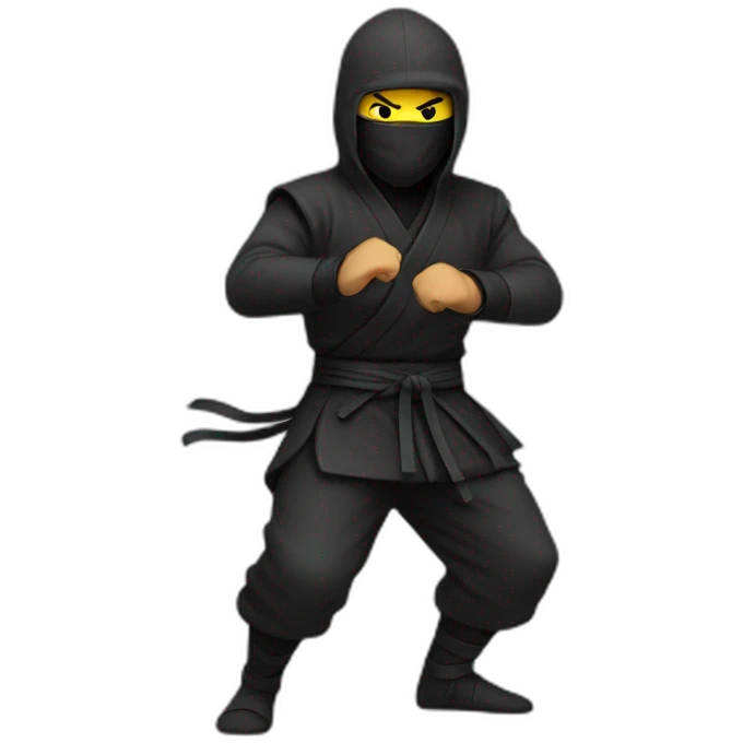 ninja shaking his butt emoji