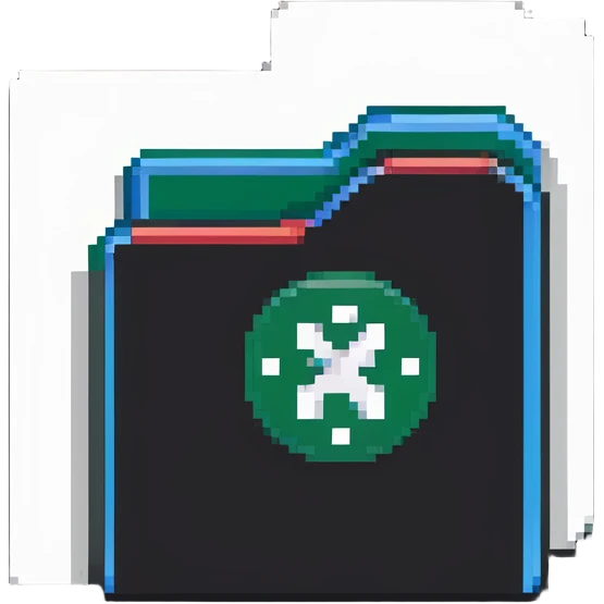 help documentation icon with folder and information symbol emoji