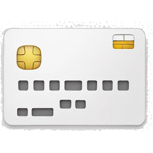 white credit card emoji