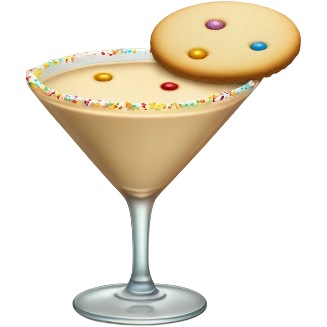 Sugar cookie martini emoji