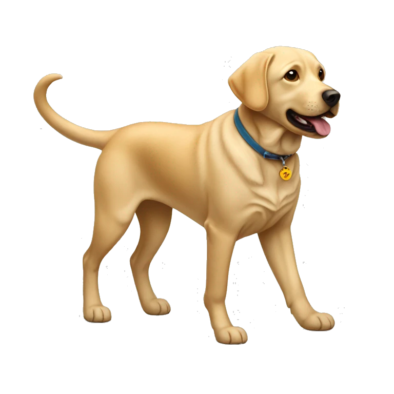 Walking a Labrador Retriever  emoji