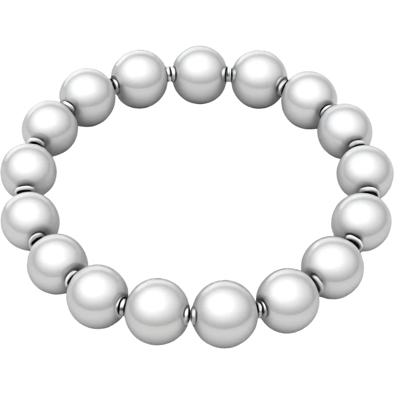 Small white balls bangle emoji emoji