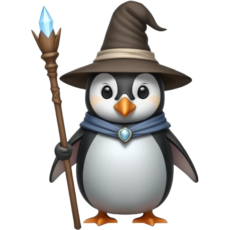 Penguin Wizard emoji