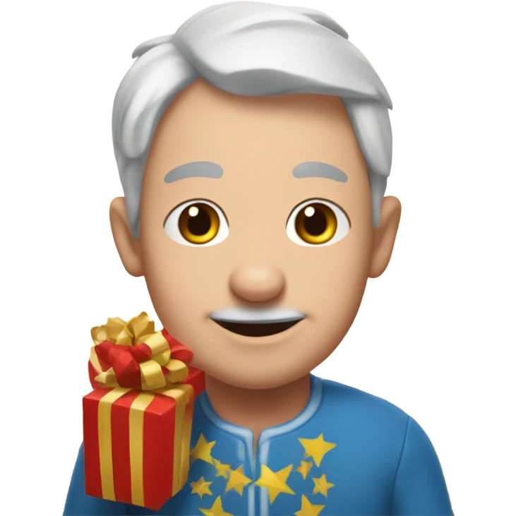 Un cochon père Noel  emoji