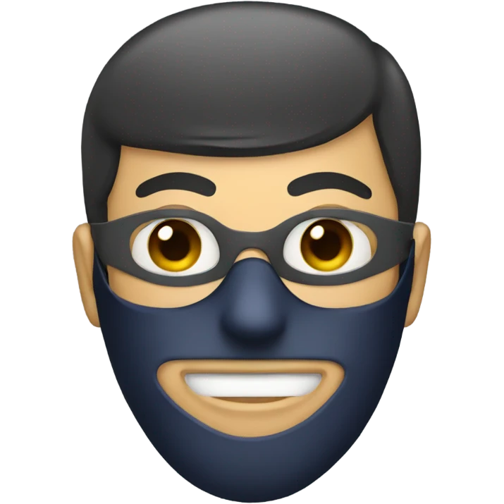 Man wearing mask emoji