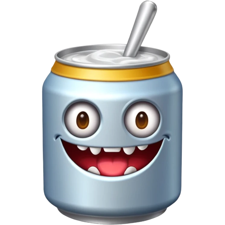 Crea un emoji de una lata de monster blanca de la bebida energética  emoji