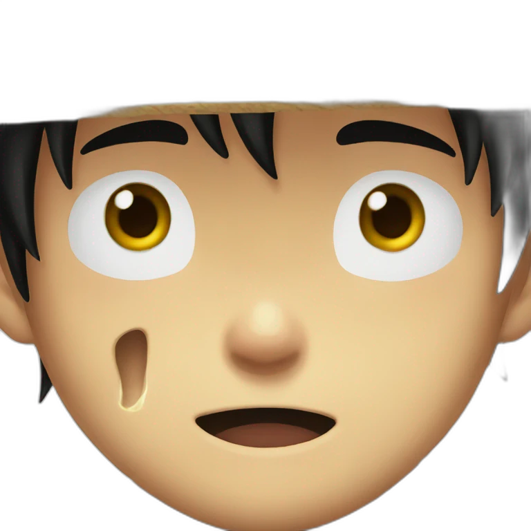 crying luffy emoji